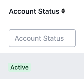 Understand a user's account status