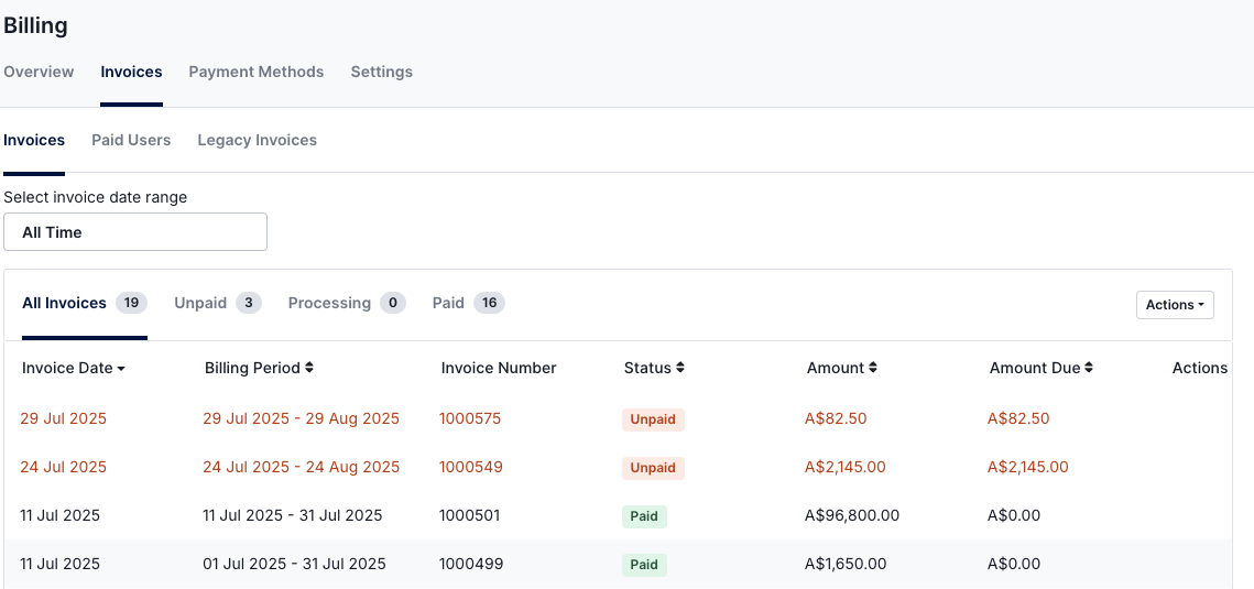 Accessing and Downloading Your Tax Invoice