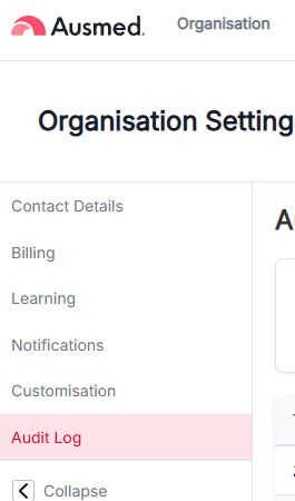 Understand the Audit Log